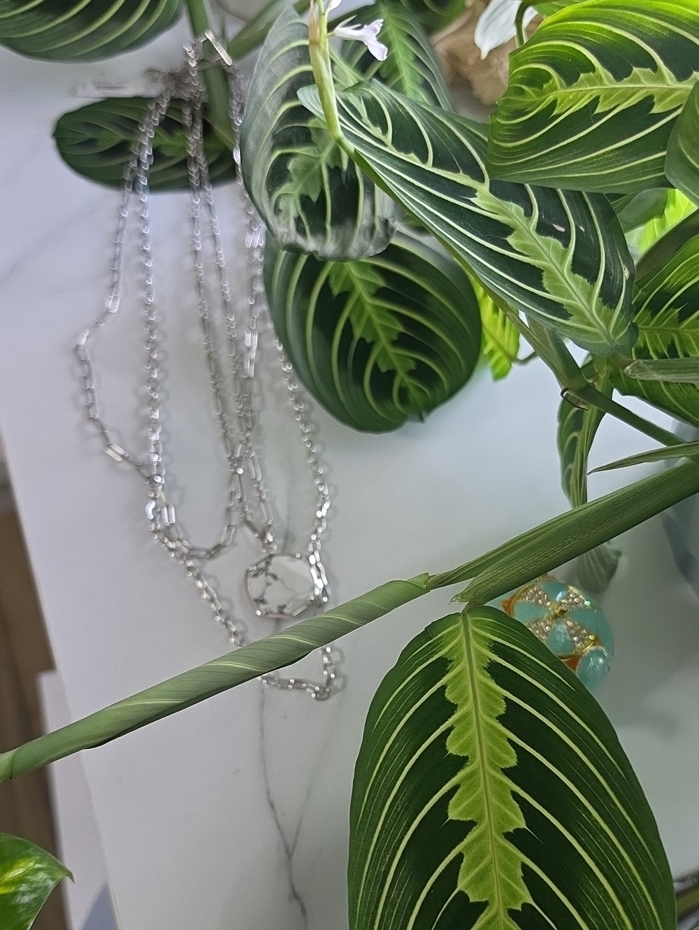 Kendra Scott Silver Layered Chain Necklace with Faceted Links